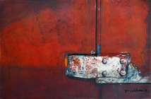 Dipinto in acrilico su tavola di cm.30x20 denominato Timone 2 realizzato da Giorgio Schumann nel 2011